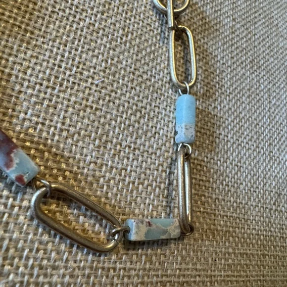 Plunder Gold and Mint Green Gemstone Bracelet - Picture 5 of 5